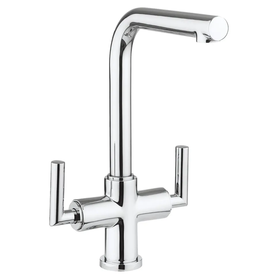 Crosswater Cucina Tropic Dual Control Mono Kitchen Mixer - Chrome