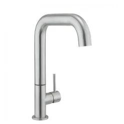Crosswater Cucina Tube Single Lever Kitchen Mixer - Brushed Stainless Steel