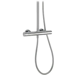 Crosswater Curve Exposed Thermostatic Shower Valve with Rigid Riser & Handset Kit