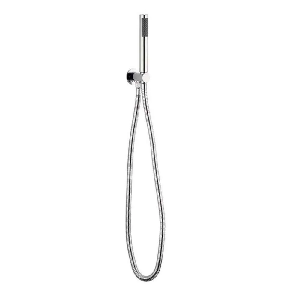 Crosswater Designer Shower Handset with Hose, Wall Outlet & Integrated Holder