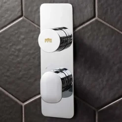 Crosswater Dial Pier 1 Outlet Concealed Thermostatic Shower Valve - Portrait