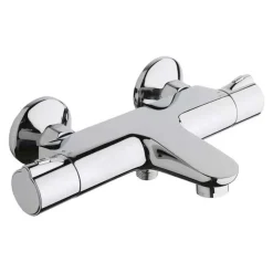 Crosswater Exposed Thermostatic Bath Shower Mixer with Integrated Bath Spout