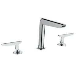 Crosswater Foile Deck Mounted 3 Hole Basin Mixer Tap