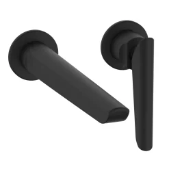 Crosswater Foile Wall Mounted 2 Hole Basin Mixer Tap