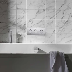 Crosswater Follow Me Shower Handset & Hose with Estucheon & Waste Drain
