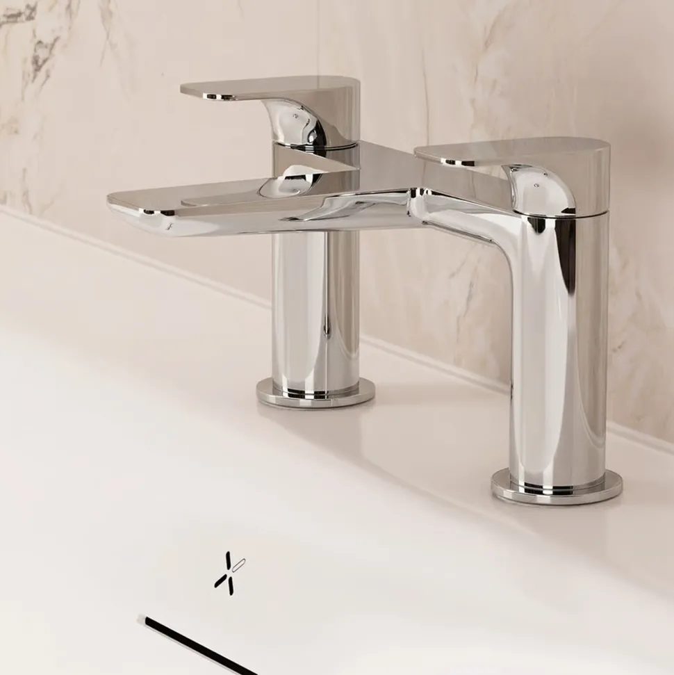 Crosswater Fuse Deck Mounted Bath Mixer Tap