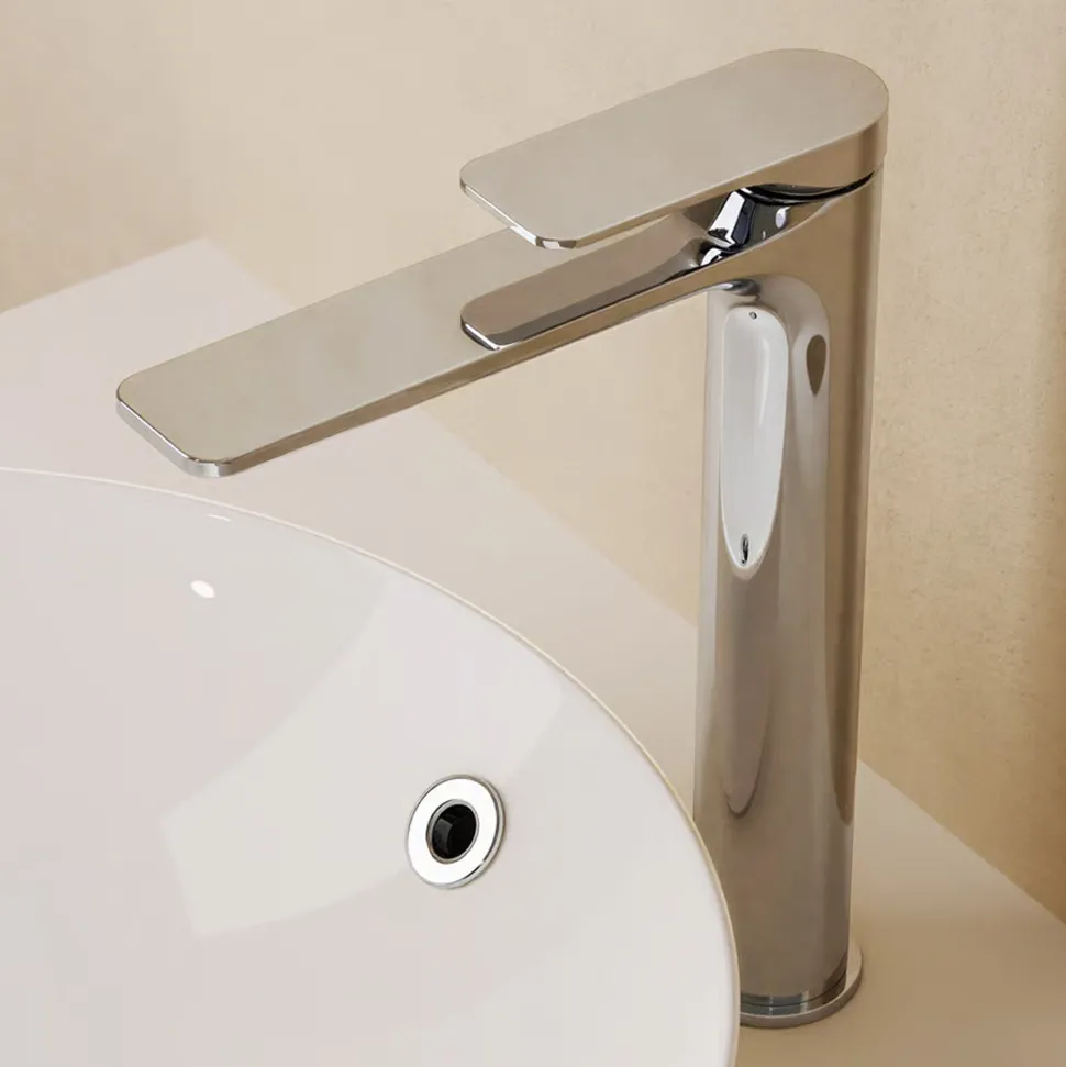 Crosswater Fuse Tall Mono Basin Mixer Tap with Click Clack Waste