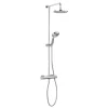 Crosswater Fusion Thermostatic Exposed Shower Kit with Fixed Head & 3 Mode Shower Handset