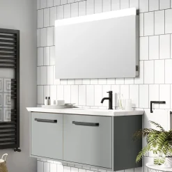 Crosswater Glide II Dimmable Illuminated Mirror with Demister & Colour Change LED's - 500, 800 & 1000mm