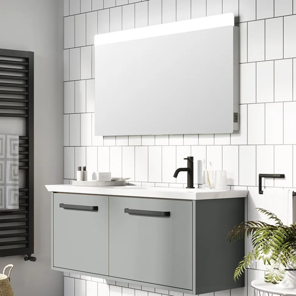 Crosswater Glide II Dimmable Illuminated Mirror with Demister & Colour Change LED's - 500, 800 & 1000mm