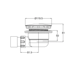 Crosswater High Flow Shower Waste