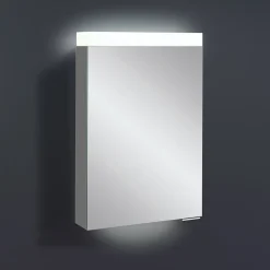 Crosswater Image Illuminated Mirror Cabinet with Shaver Socket & Colour Change LED's - 500, 700 & 900mm