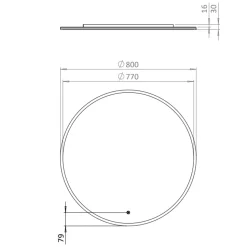 Crosswater Infinity Illuminated Mirror with Colour Change LEDs
