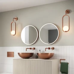 Crosswater Infinity Round Framed Illuminated Mirror with Colour Change LED - 500mm, 600mm & 700mm