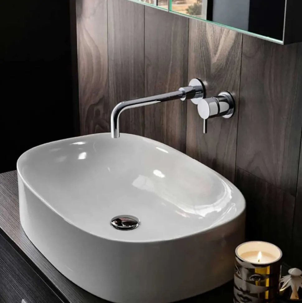 Crosswater Kai Lever 2 Hole Wall Mounted Basin Mixer Set