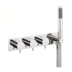 Crosswater Kai Lever 2 Outlet Concealed Thermostatic Shower Valve with Handset Kit