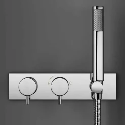 Crosswater Kai Lever 2 Outlet Concealed Thermostatic Shower Valve with Handset