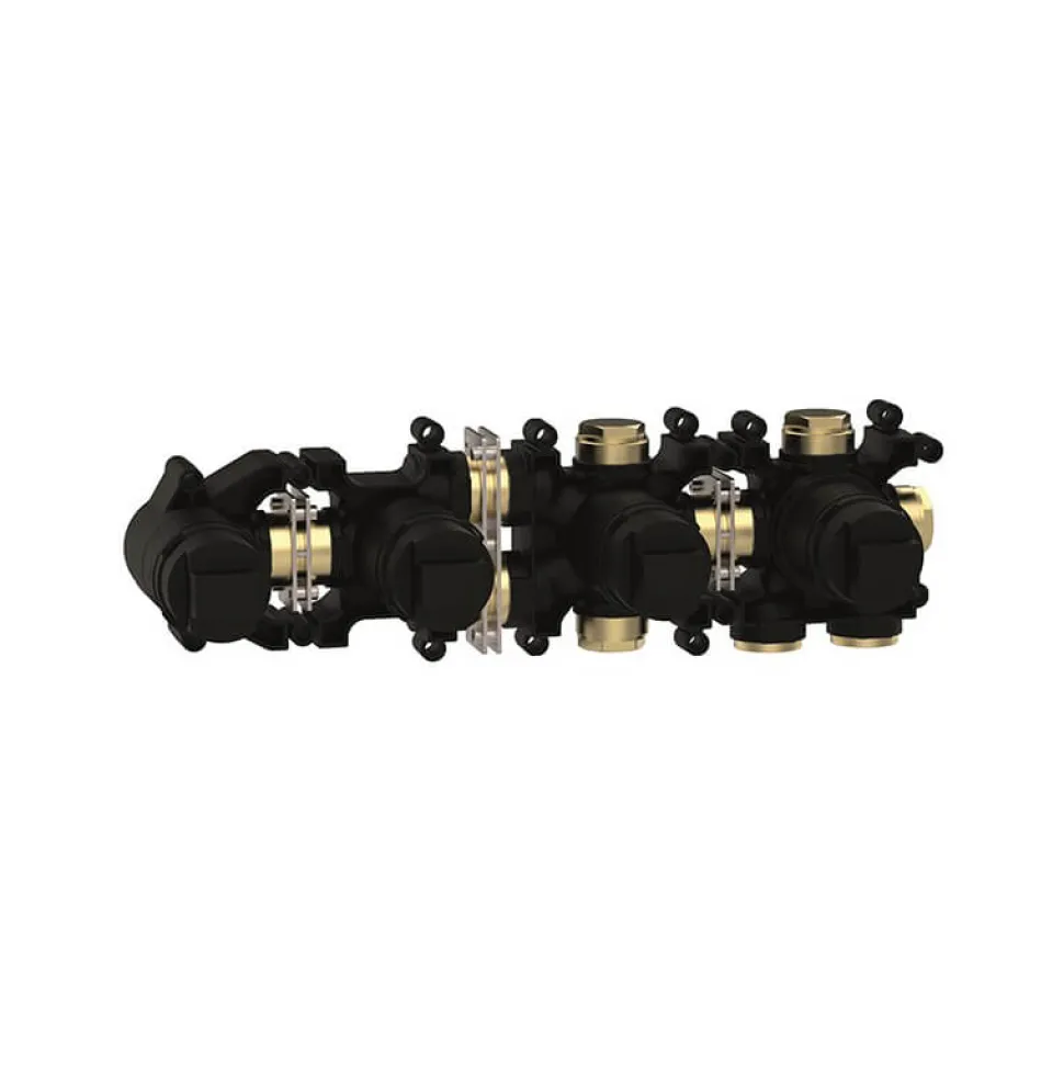 Crosswater Module 2 Outlet Concealed Thermostatic Shower Valve With Bath Spout & Shower Handset