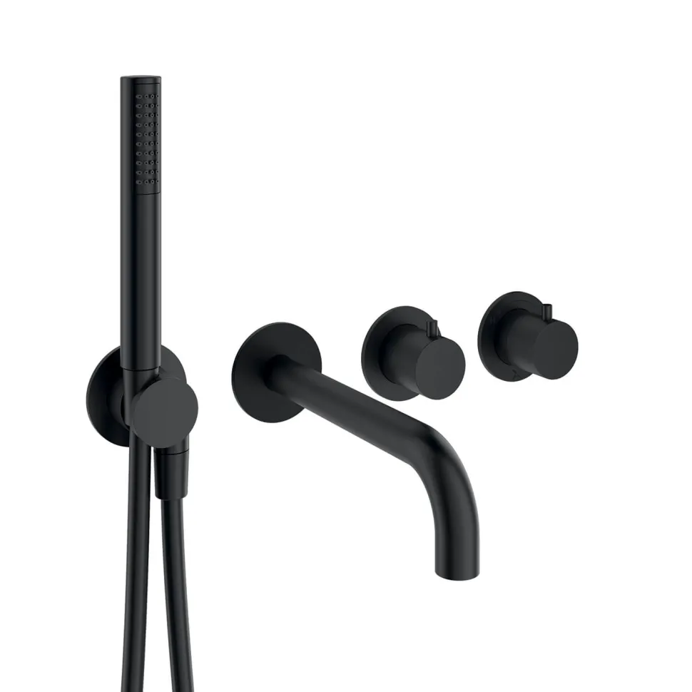 Crosswater Module 2 Outlet Concealed Thermostatic Shower Valve With Bath Spout & Shower Handset