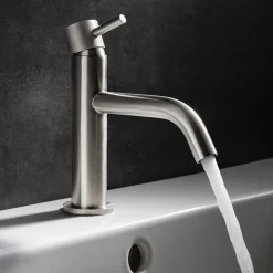 Crosswater MPRO Basin Mixer Tap with Knurled Detailing