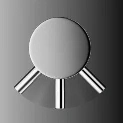 Crosswater MPRO Basin Mixer Tap with Knurled Detailing