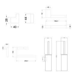 Crosswater MPRO Bathroom Accessory Pack
