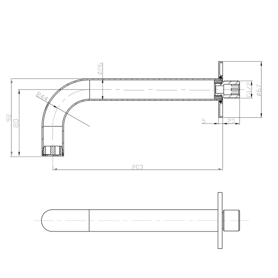 Crosswater MPRO Bath Spout