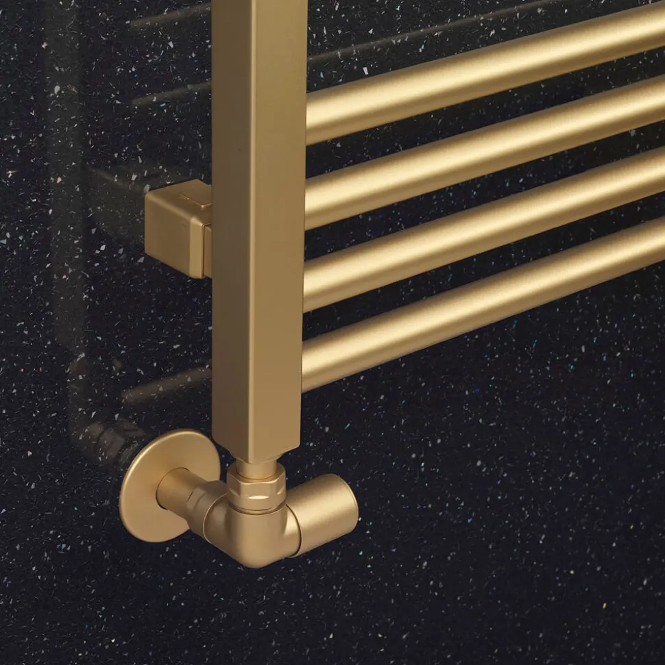 Crosswater MPRO Brushed Brass Heated Towel Rail