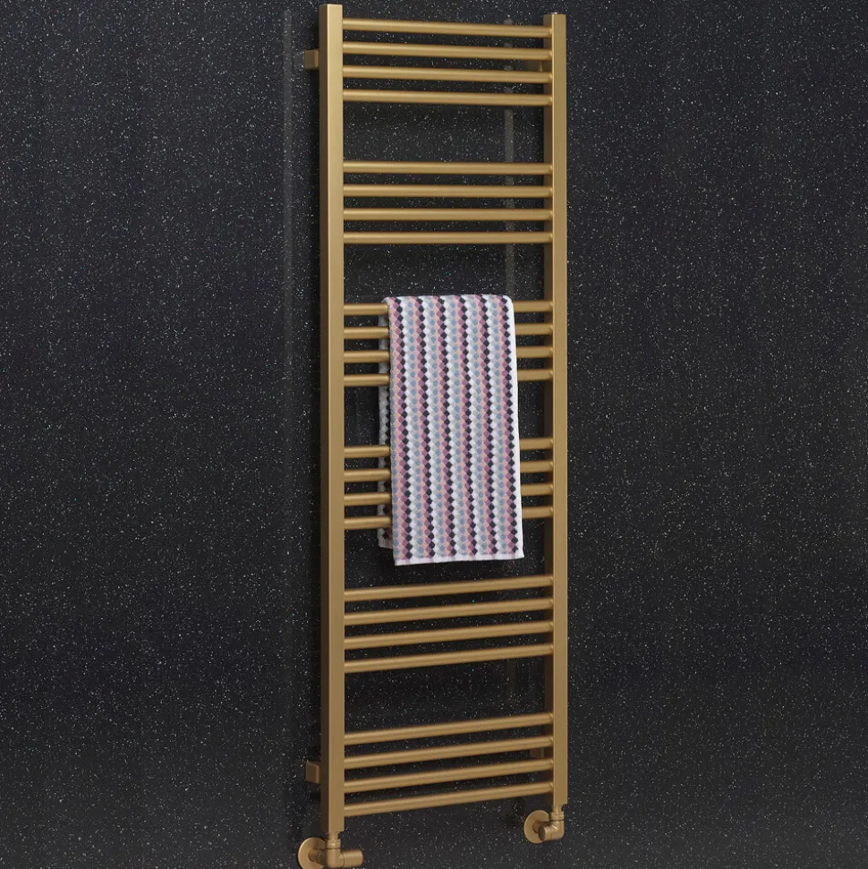 Crosswater MPRO Brushed Brass Heated Towel Rail