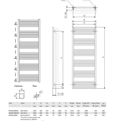 Crosswater MPRO Brushed Bronze Heated Towel Rail