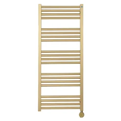 Crosswater MPRO Electric Brushed Brass Heated Towel Rail