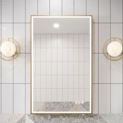 Crosswater MPRO Framed LED Illuminated Steam Free Mirror & Colour Change Lights