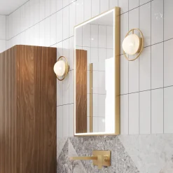 Crosswater MPRO Framed LED Illuminated Steam Free Mirror & Colour Change Lights