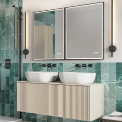Crosswater MPRO Framed LED Illuminated Steam Free Mirror & Colour Change Lights