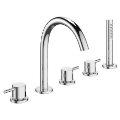 Crosswater MPRO 5 Hole Deck Mounted Bath Shower Mixer Set