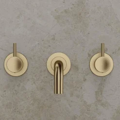 Crosswater MPRO 3 Hole Wall Mounted Basin Mixer Tap