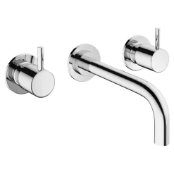 Crosswater MPRO 3 Hole Wall Mounted Basin Mixer Tap