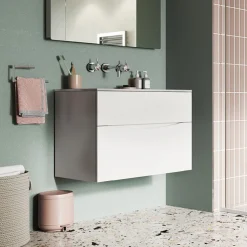 Crosswater MPRO 3 Hole Wall Mounted Basin Mixer Tap