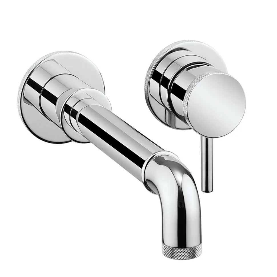 Crosswater MPRO Industrial 2 Hole Wall Mounted Basin Mixer Tap
