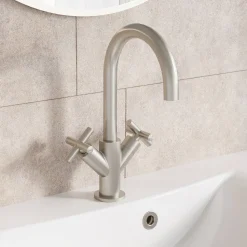 Crosswater MPRO Mono Basin Mixer Tap with Crosshead Handles