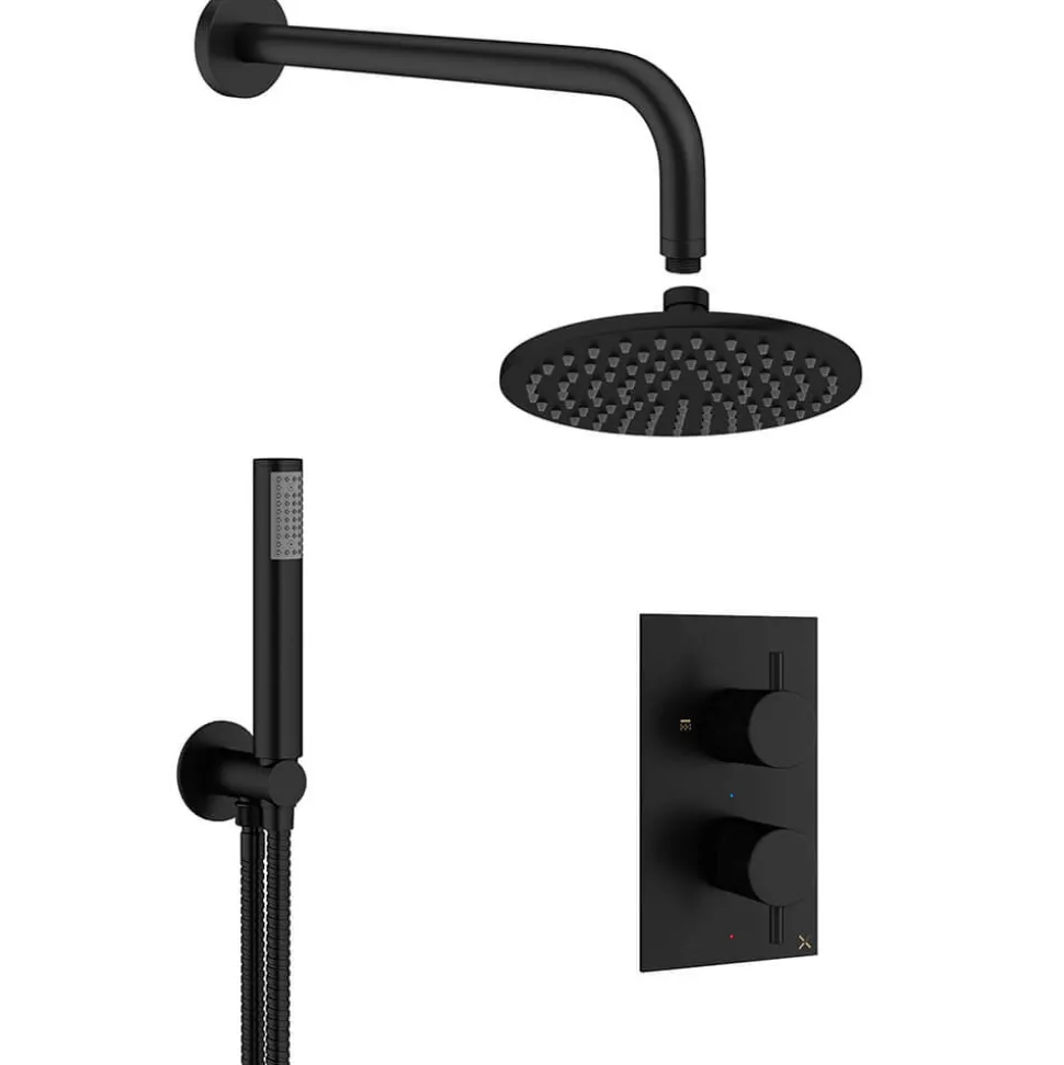 Crosswater MPRO 2 Outlet 2 Handle Shower Bundle