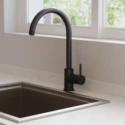 Crosswater MPRO Single Lever Mono Kitchen Mixer Tap - Matt Black