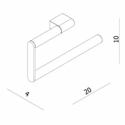 Crosswater MPRO Towel Ring