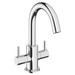 Crosswater MPRO Twin Lever Monobloc Basin Mixer with Swivel Spout