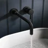 Crosswater MPRO Wall Mounted Basin Mixer Tap - Matt Black