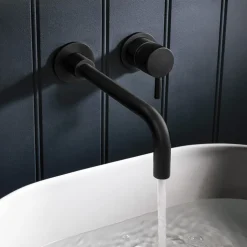 Crosswater MPRO Wall Mounted Basin Mixer Tap - Matt Black