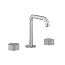 Crosswater 3ONE6 Stainless Steel 3 Hole Basin Mixer Tap