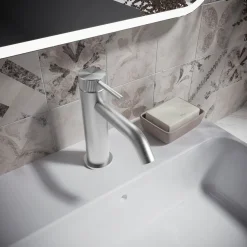 Crosswater 3ONE6 Stainless Steel Mono Basin Mixer