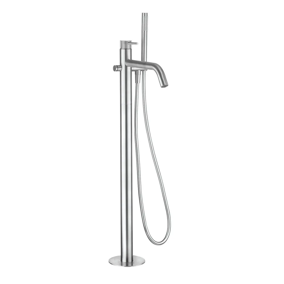 Crosswater 3ONE6 Stainless Steel Floorstanding Bath Shower Mixer Tap