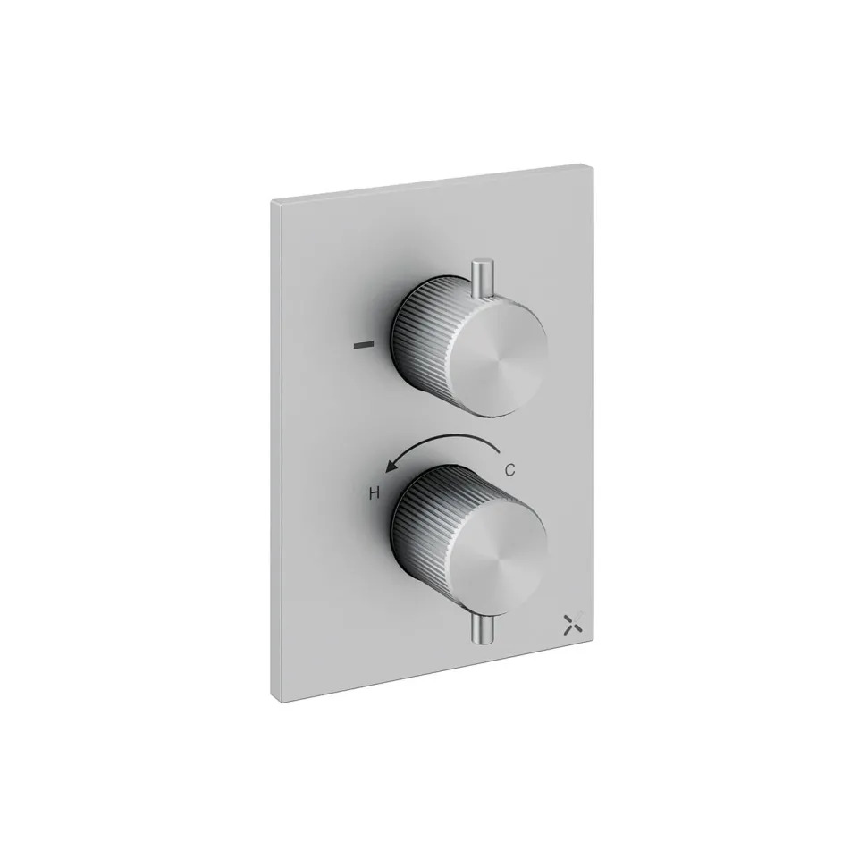 Crosswater 3ONE6 Stainless Steel 2 Outlet Concealed Shower Valve with Crossbox Technology